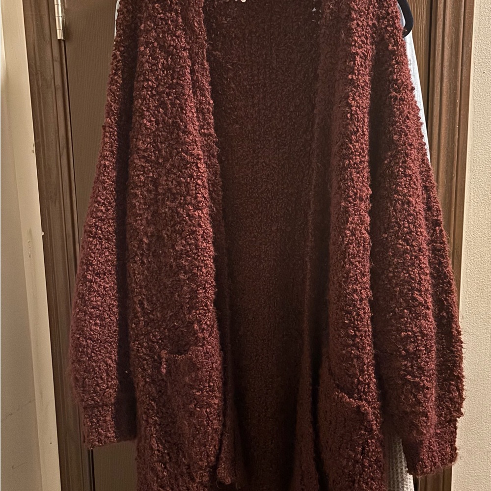 Cozy Burgundy Women Sweater